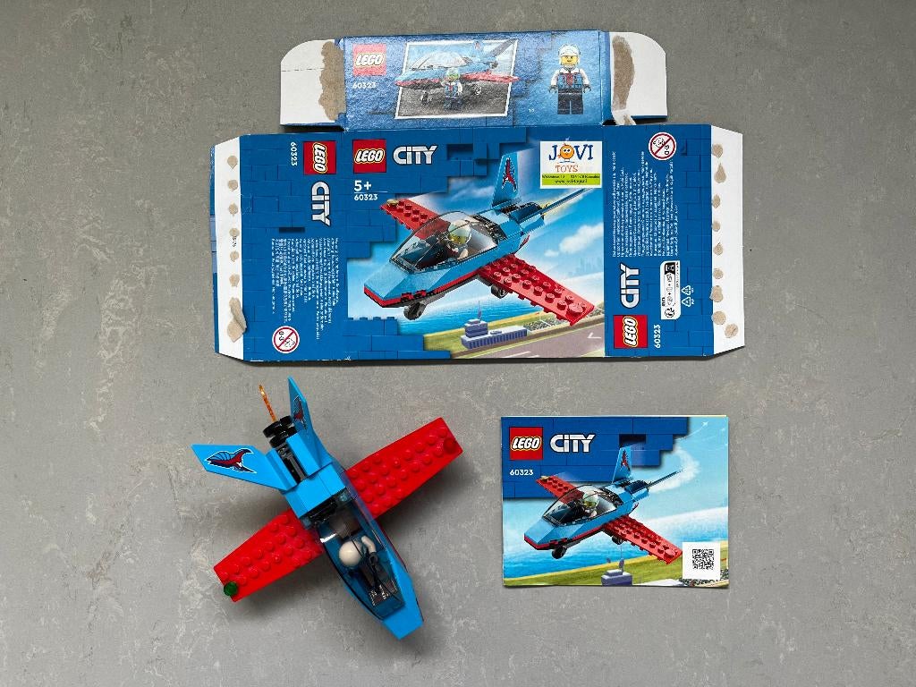 Lego City 60323 Stuntvliegtuig 100% compl incl doos 20260331, Ophalen of Verzenden, Nieuw, Complete set, Lego