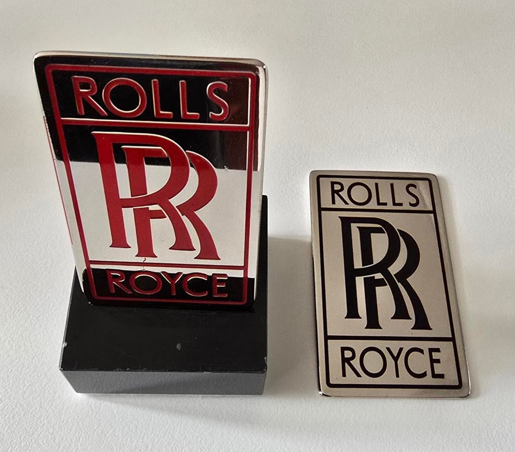 Rolls-Royce Radiator Label Replica - Rood of zwart, Auto-onderdelen, Ophalen of Verzenden, Nieuw