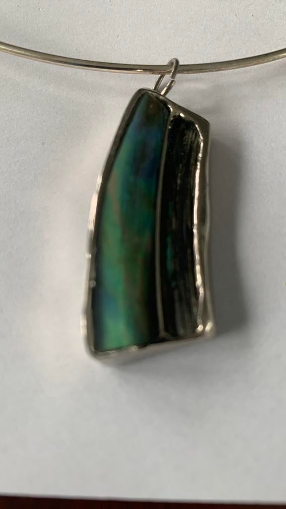 Zilveren spang met hanger, Ophalen of Verzenden, Nieuw, Zilver, Met hanger