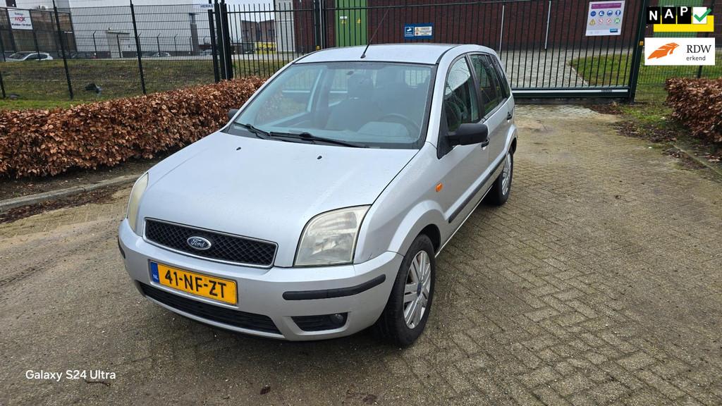 Ford Fusion 1.4-16V AIRCO GEREVISEERDE AUTOMAAT+NWE DISTRIBU, 15 km/l, Metallic lak, Origineel Nederlands, Bedrijf