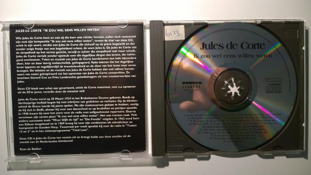 Jules de Corte - Ik Zou Wel Eens Willen Weten, Ophalen of Verzenden, Zo goed als nieuw, Pop