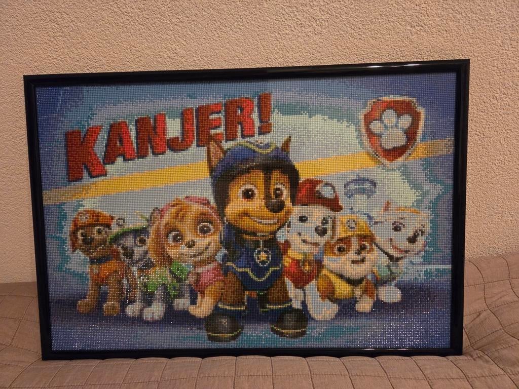 Paw patrol diamond painting afmeting 40x60 ALLEEN OPHALEN, Ophalen, Minder dan 50 cm, Schilderij, Minder dan 50 cm