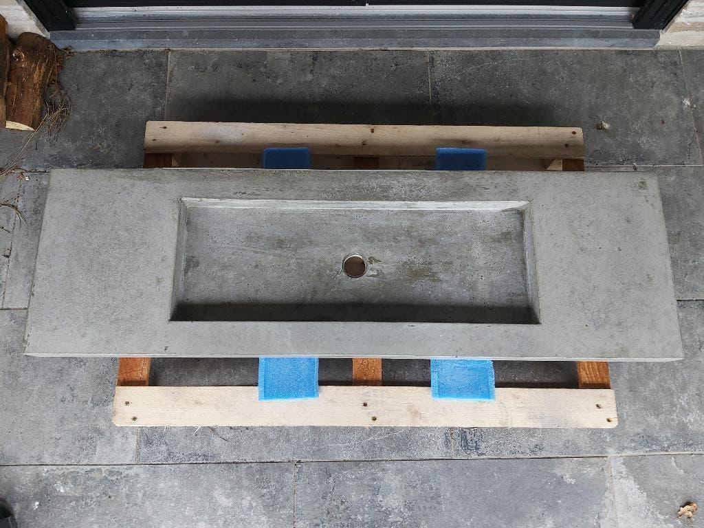 Betonnen wastafel 1500x455 en dikte blad 8, Ophalen, Nieuw, 50 tot 100 cm, Minder dan 100 cm