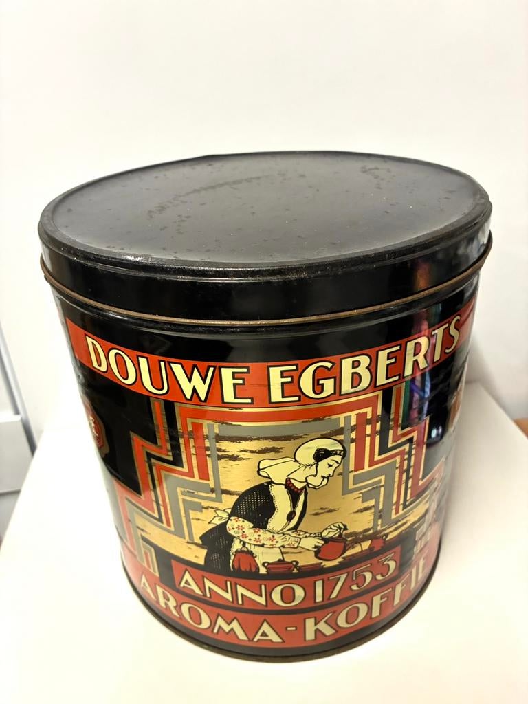 Prachtig vintage Douwe Egberts blik groot, Ophalen of Verzenden, Zo goed als nieuw, Koffie, Douwe Egberts