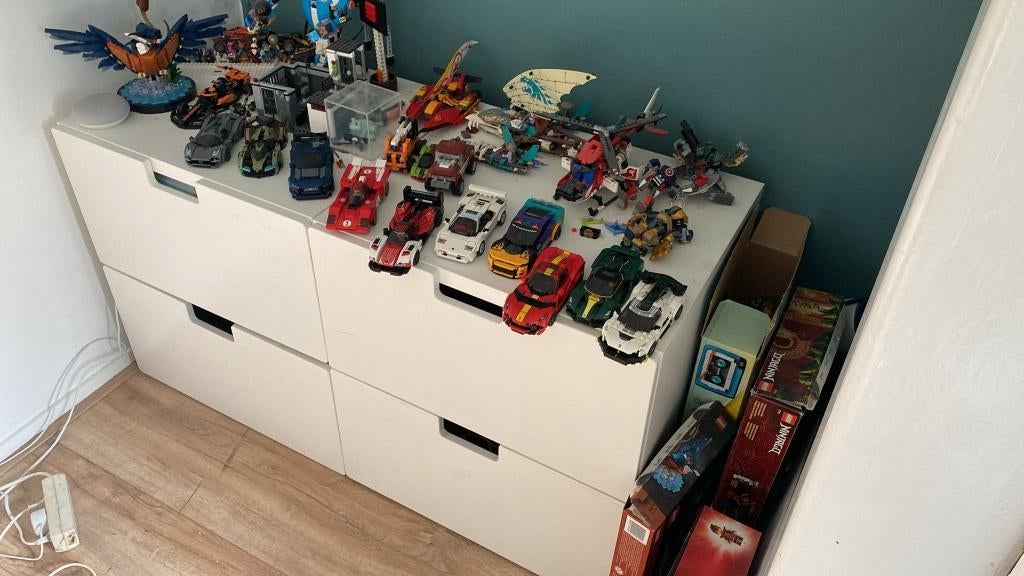 Gebruikte IKEA ladekast NORDLI, Ophalen, Gebruikt, Teakhout, 1 of 2 laden