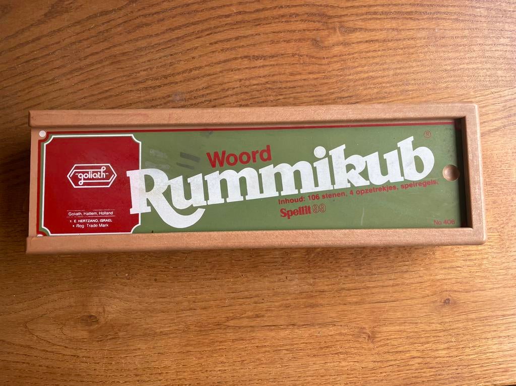 Vintage Rummikub stevige plankjes, Ophalen of Verzenden, Gebruikt
