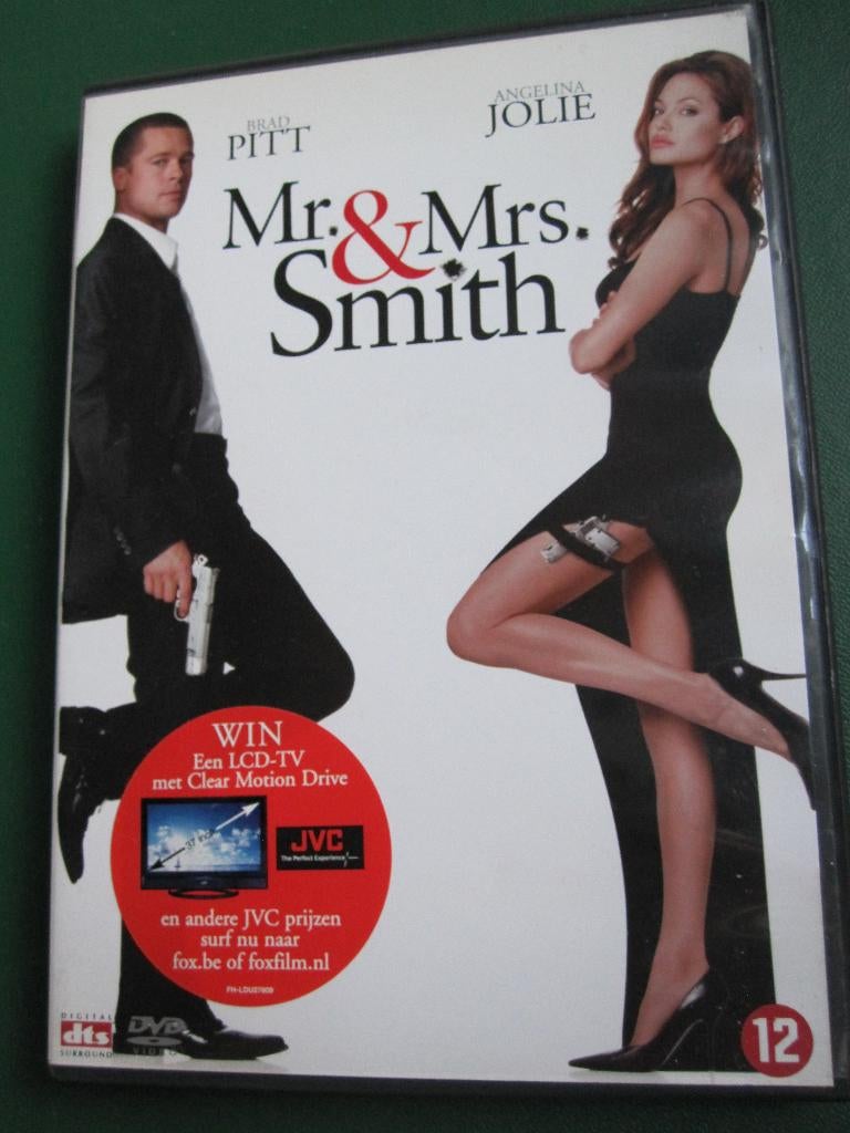 Mr. & Mrs. Smith (2005), Vanaf 12 jaar, Ophalen of Verzenden, Zo goed als nieuw, Actiekomedie