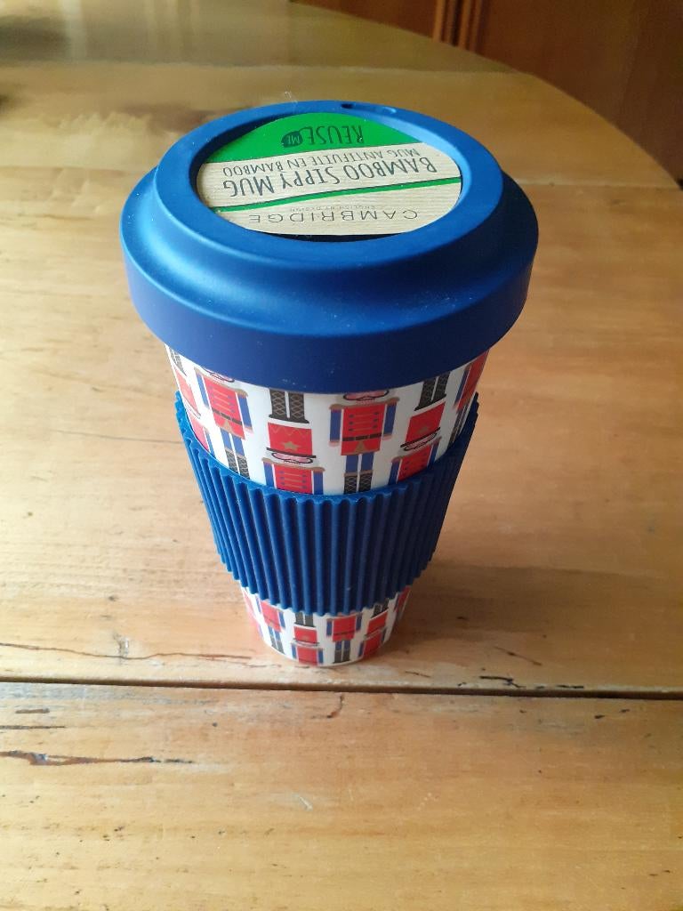 Warmhoud(koffie)beker, bamboe, Changing of the Guards, UK, Huis en Inrichting, Keuken | Servies, Nieuw, Overige typen, Overige stijlen