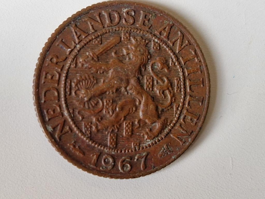 1 cent Nederlandse Antillen 1967, Ophalen of Verzenden, Midden-Amerika, Losse munt