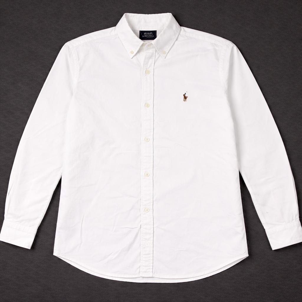 Ralph Lauren wit overhemd – maat M – clean & tijdloos, Wit, Ralph Lauren, Zo goed als nieuw, Halswijdte 39/40 (M)