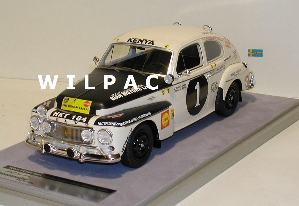 Volvo. PV544 kattenrug. East. Africa safari 1965. Tecno 1:18, Ophalen of Verzenden, Nieuw, Auto, Overige merken