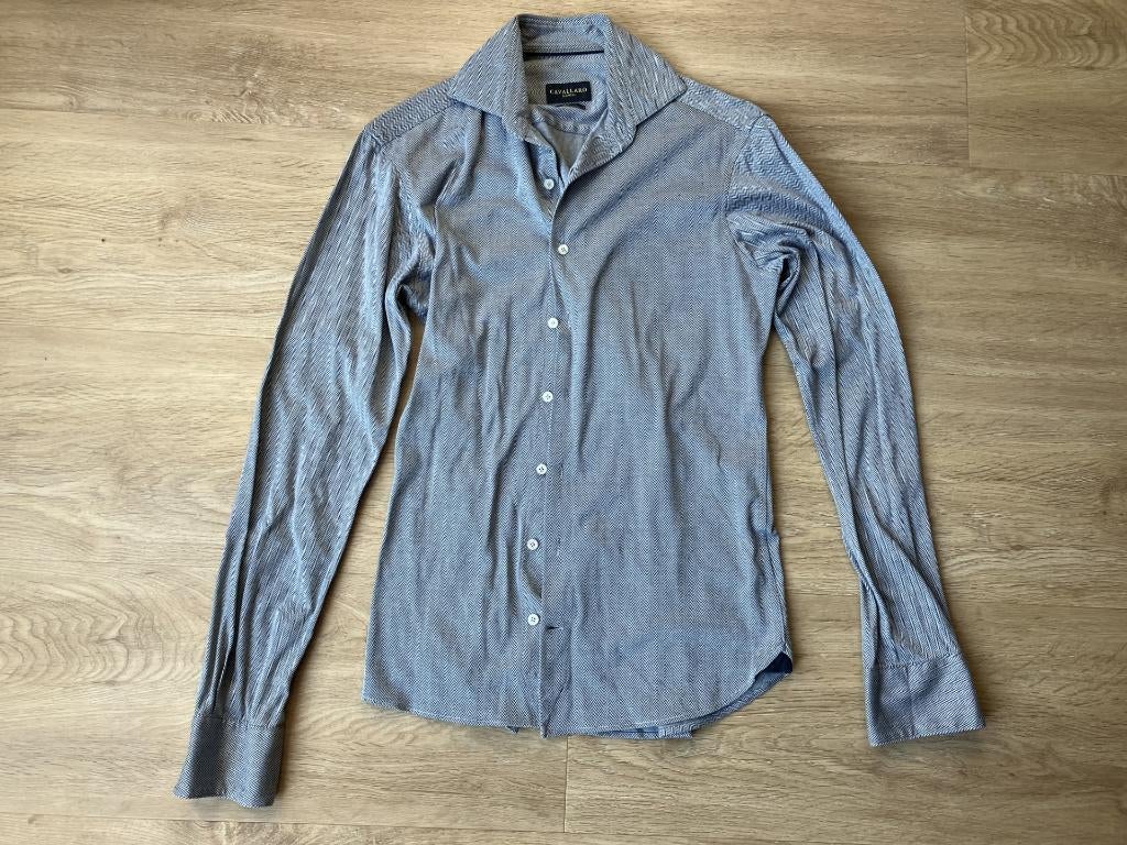 Cavallaro overhemd blauw wit maat 36, Kleding | Heren, Overhemden, Blauw, Halswijdte 38 (S) of kleiner, Ophalen of Verzenden, Zo goed als nieuw