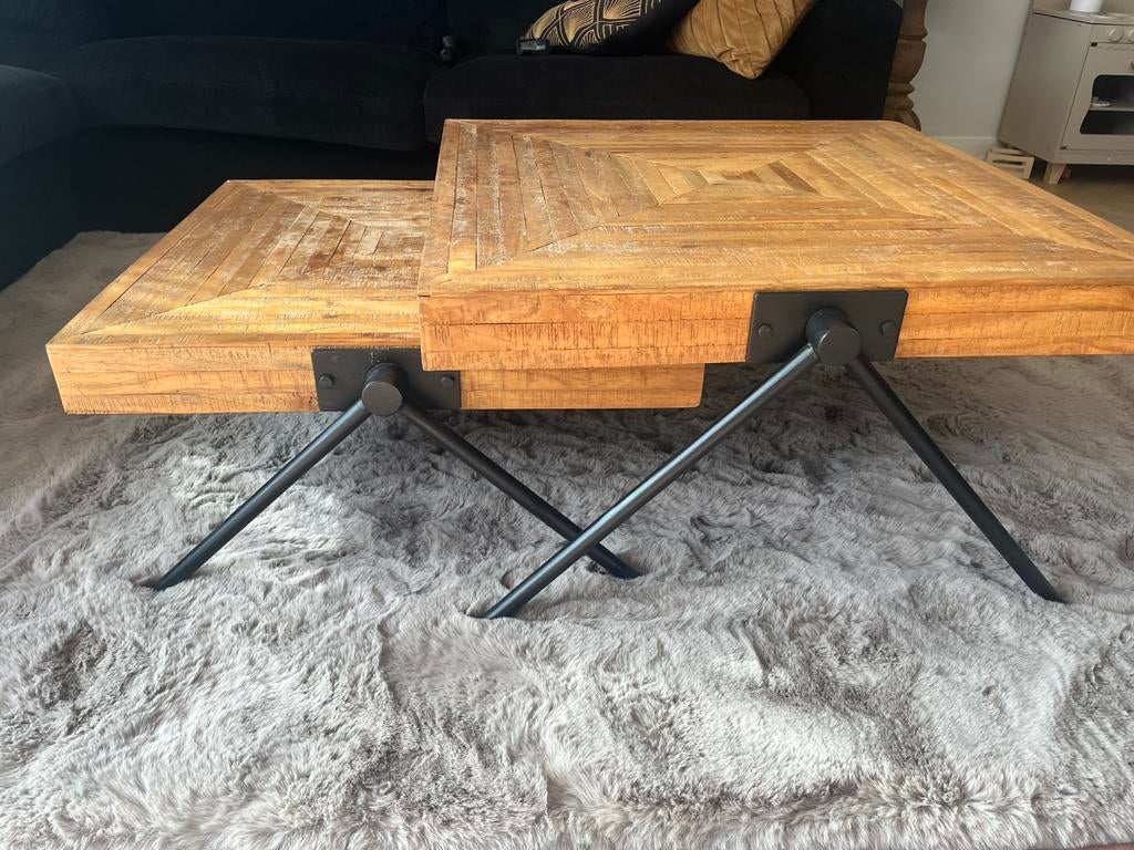 Salontafel, Ophalen, 50 tot 100 cm, Vierkant, 50 tot 100 cm