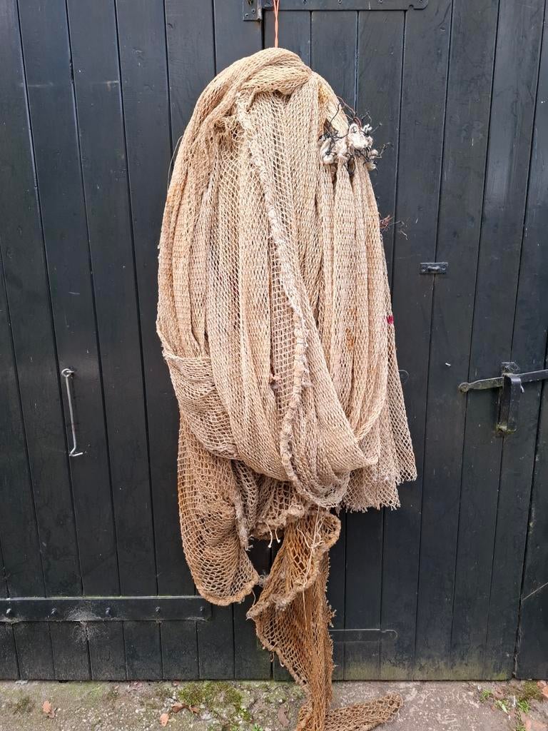 Oude vintage etalagemateriaal visnet, Ophalen of Verzenden, N, T, V