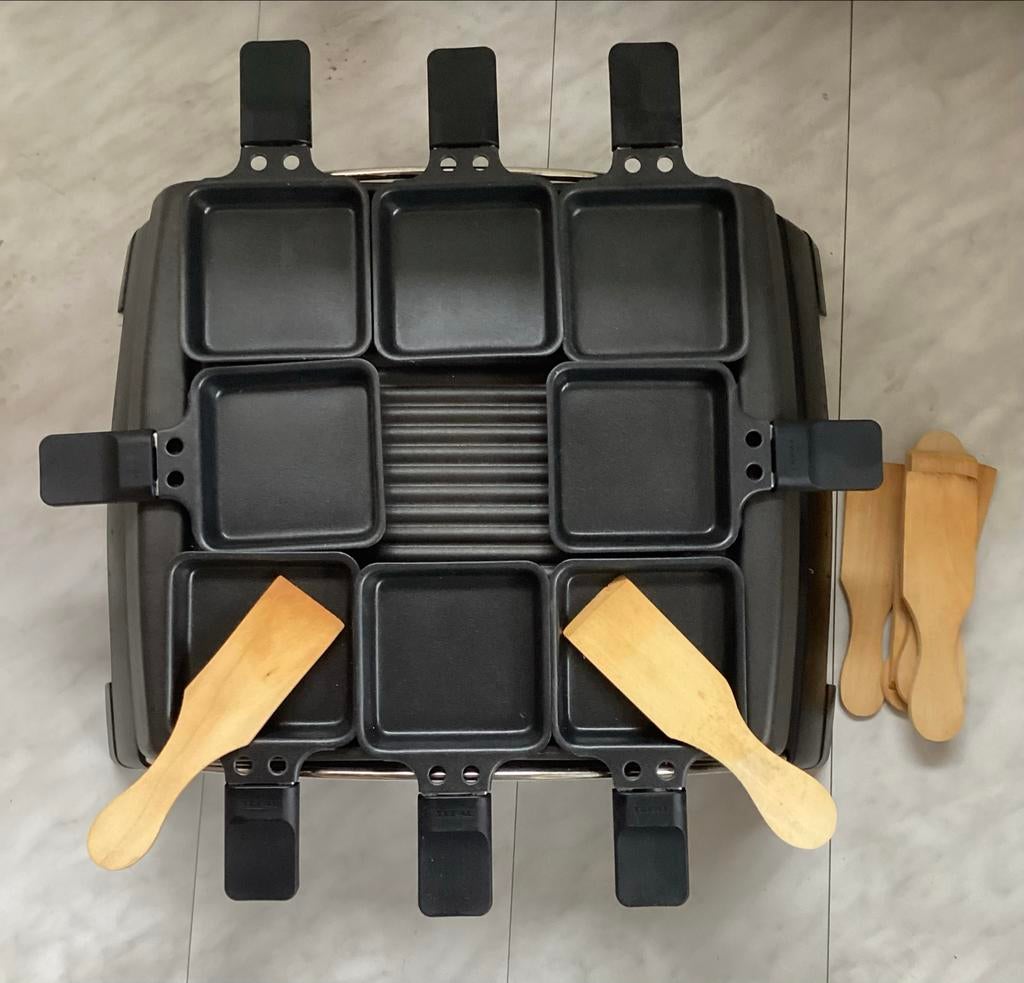 Tefal Maxi Raclette-Grill voor 8 personen, Witgoed en Apparatuur, Gourmetstellen, Ophalen, Zo goed als nieuw, 8 personen of meer