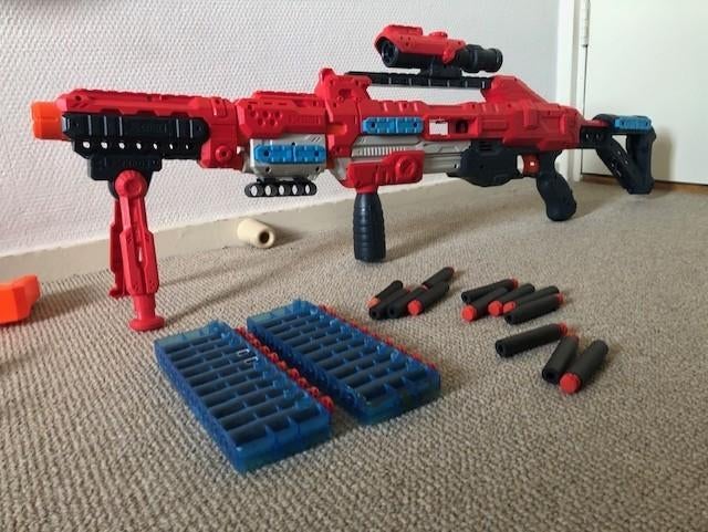 nerf sniper x shot gun, Ophalen, Gebruikt, Jongen of Meisje