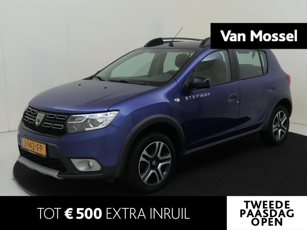 Dacia Sandero 1.0 TCe Bi-Fuel Stepway Serie Limitee 15th Ann, Auto's, Euro 6, 580 kg, Blauw, Origineel Nederlands