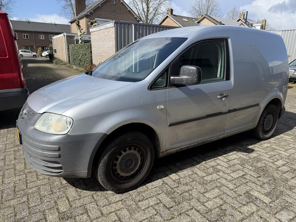 Volkswagen Caddy 2.0 SDI 850 kg. 2004 trekhaak zilver, Voorwielaandrijving, Stof, Gebruikt, Volkswagen