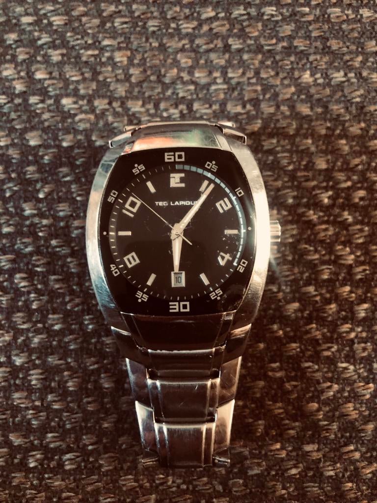 Ted Lapidus herenhorloge, Overige merken, Gebruikt, Staal, Polshorloge