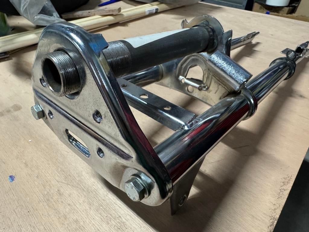 Voorvork Puch Maxi chroom, Ophalen