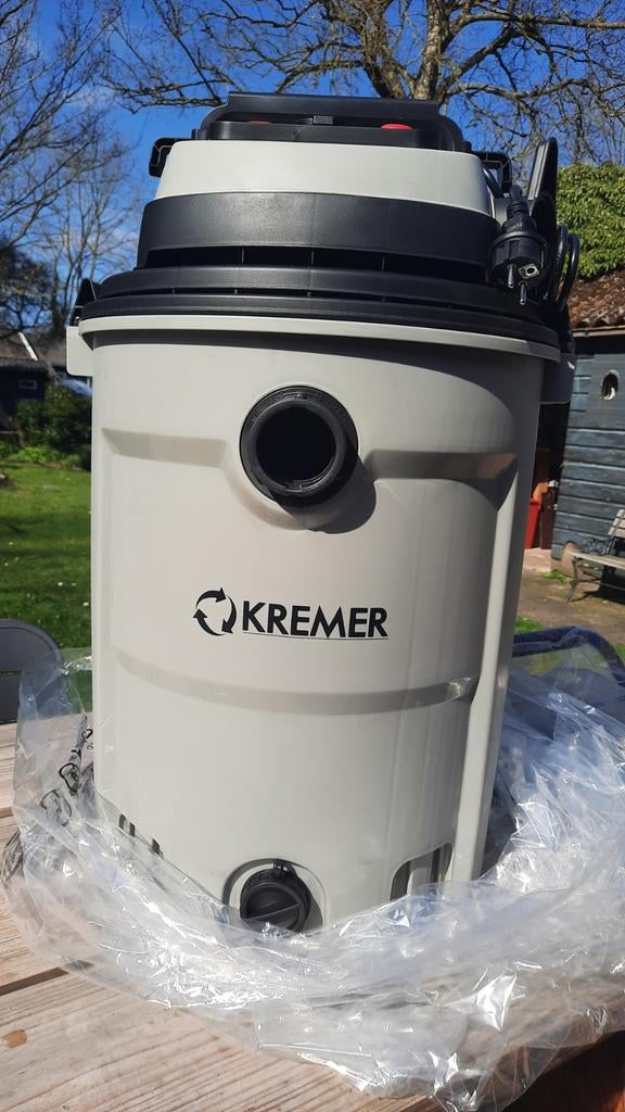 Nieuwe Kremer KR60LE Nat/Droogstofzuiger 2600W - 60L, Nieuw, Ophalen of Verzenden, 2000 watt of meer, Waterstofzuiger