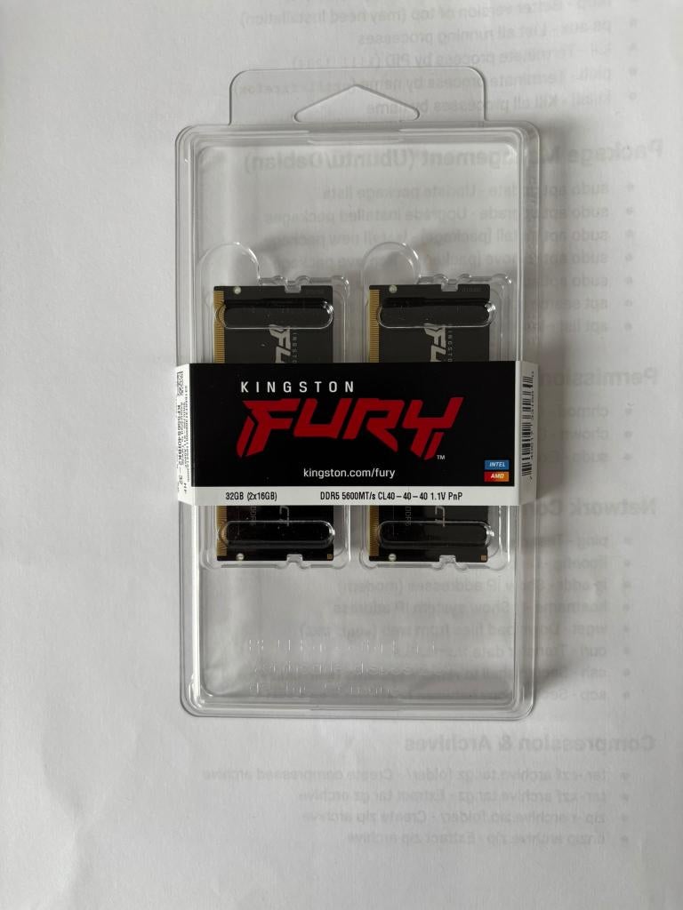 Kingston Fury Impact  SODIMM DDR5  NIEUW, Ophalen, 32 GB, Nieuw, DDR5