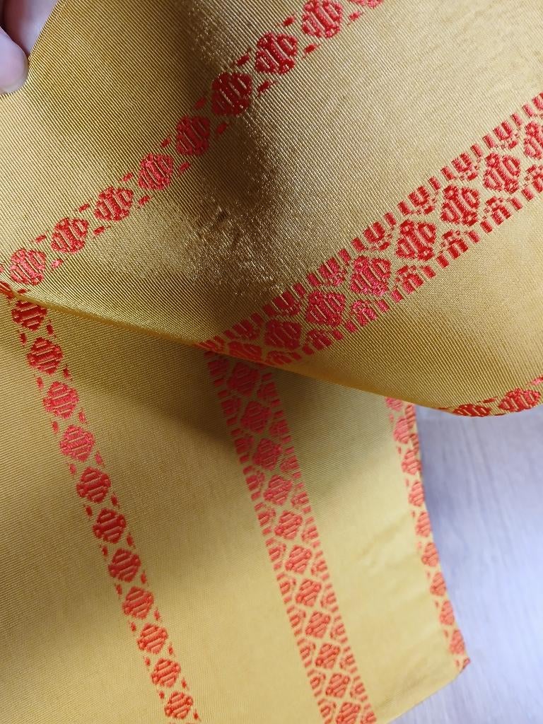 Traditionele Japanse obi hanhabaobi gele yamabuki yellow, Ophalen of Verzenden