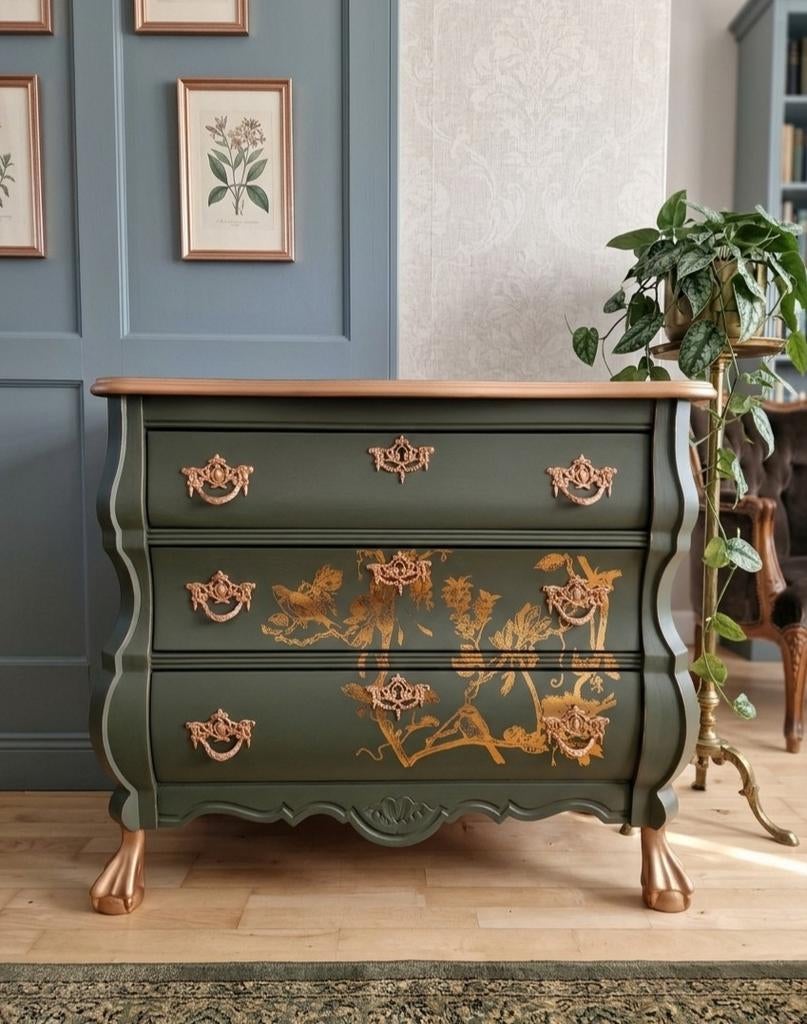 Gerestylde buikkast Buikkastje kast ladenkast, Ophalen, 50 tot 100 cm, 3 of 4 laden, Minder dan 100 cm