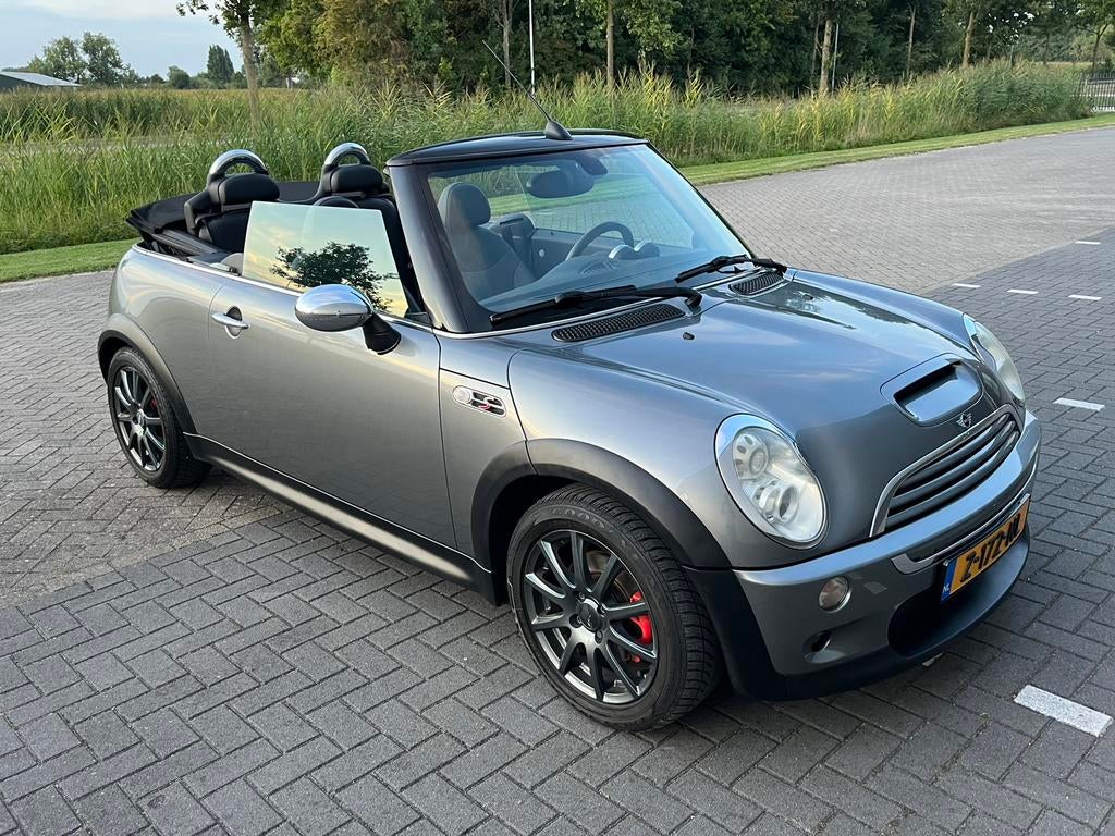 MINI Cooper S Cabrio R52 | Chrono Pack | 170PK | Veel Opties, Voorwielaandrijving, Zwart, 4 cilinders, Cabriolet