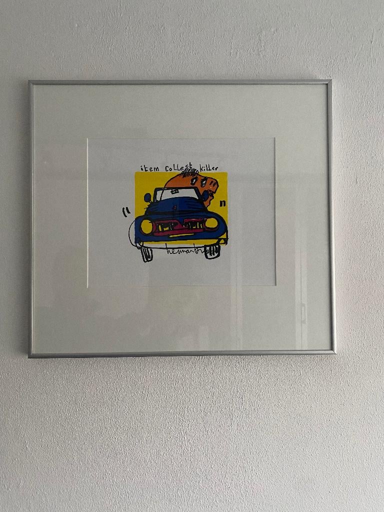Herman Brood "Item Collect Killer"zeefdruk 55x50 cm, Ophalen of Verzenden
