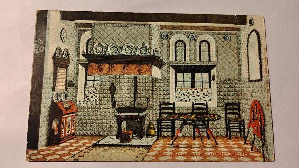 Hindeloopen Oud Binnenkamer, Verzamelen, Ophalen of Verzenden, Zuid-Holland