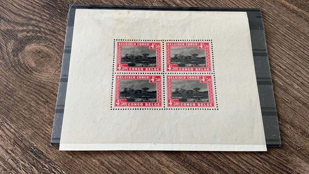 #50 Velletje Belgisch Congo, Postzegels en Munten, Postzegels | Europa | België, Ophalen of Verzenden