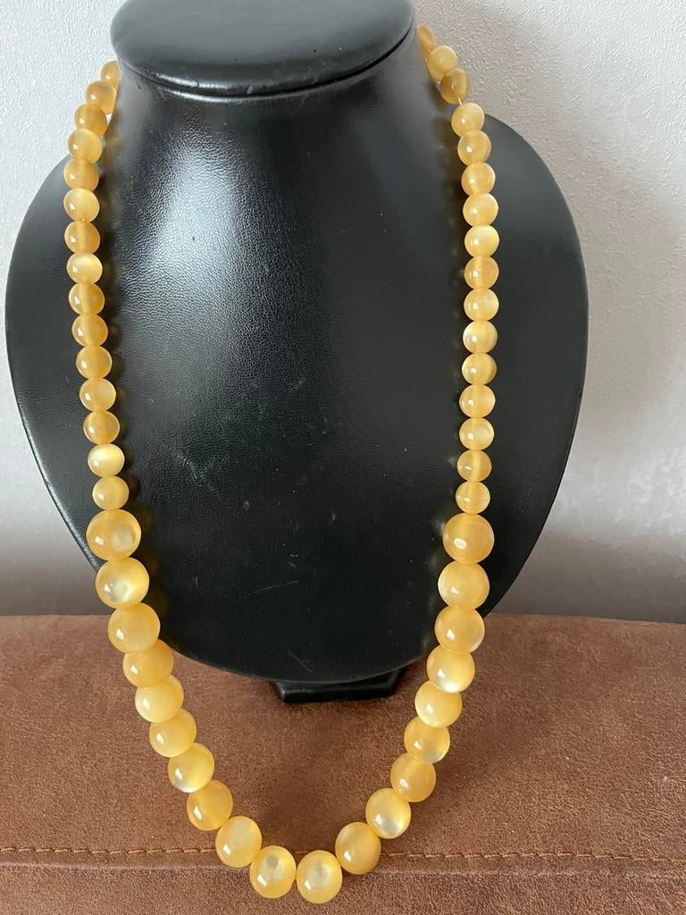 Amber ketting, Ophalen of Verzenden, Zo goed als nieuw