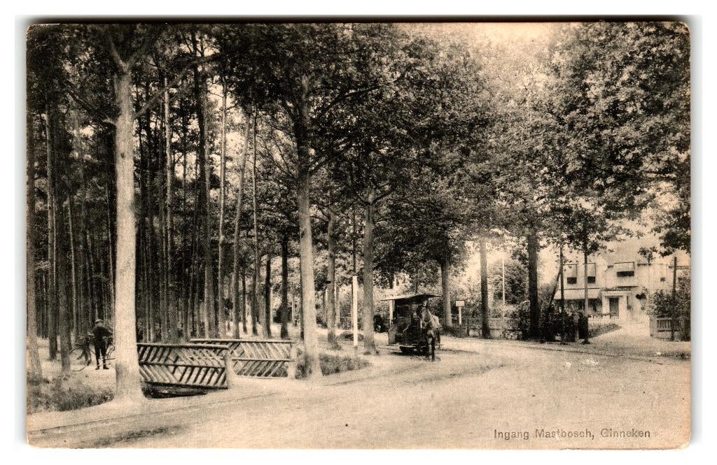 Breda, Ginneken, Ingang Mastbosch, Verzenden, 1920 tot 1940, Ongelopen, Noord-Brabant