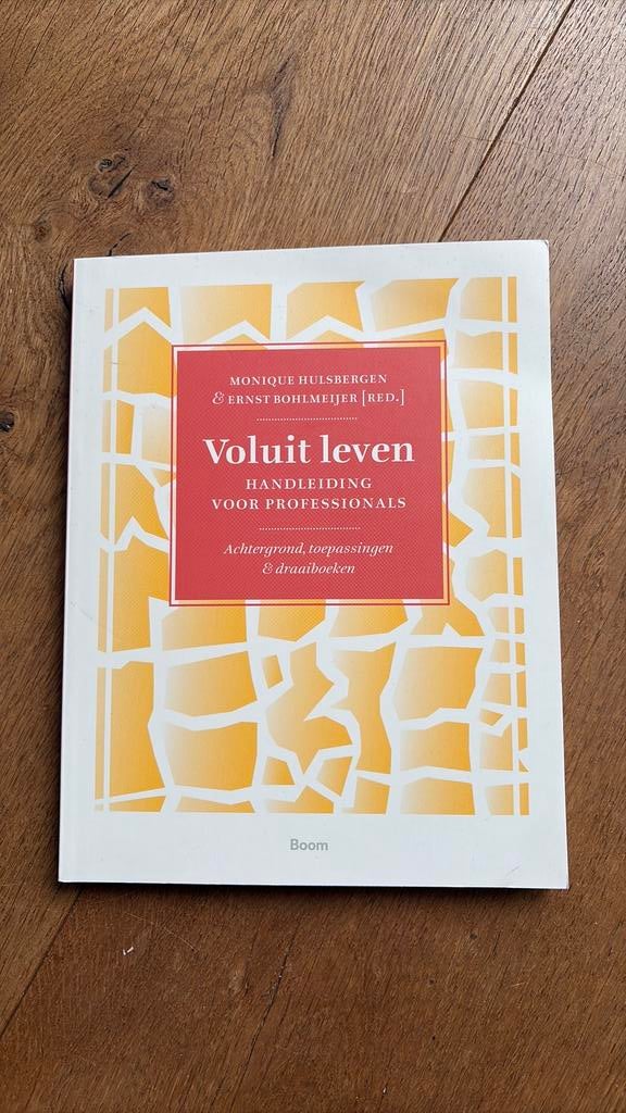 Voluit leven: handleiding voor professionals, Boeken, Psychologie, Ophalen of Verzenden, Zo goed als nieuw