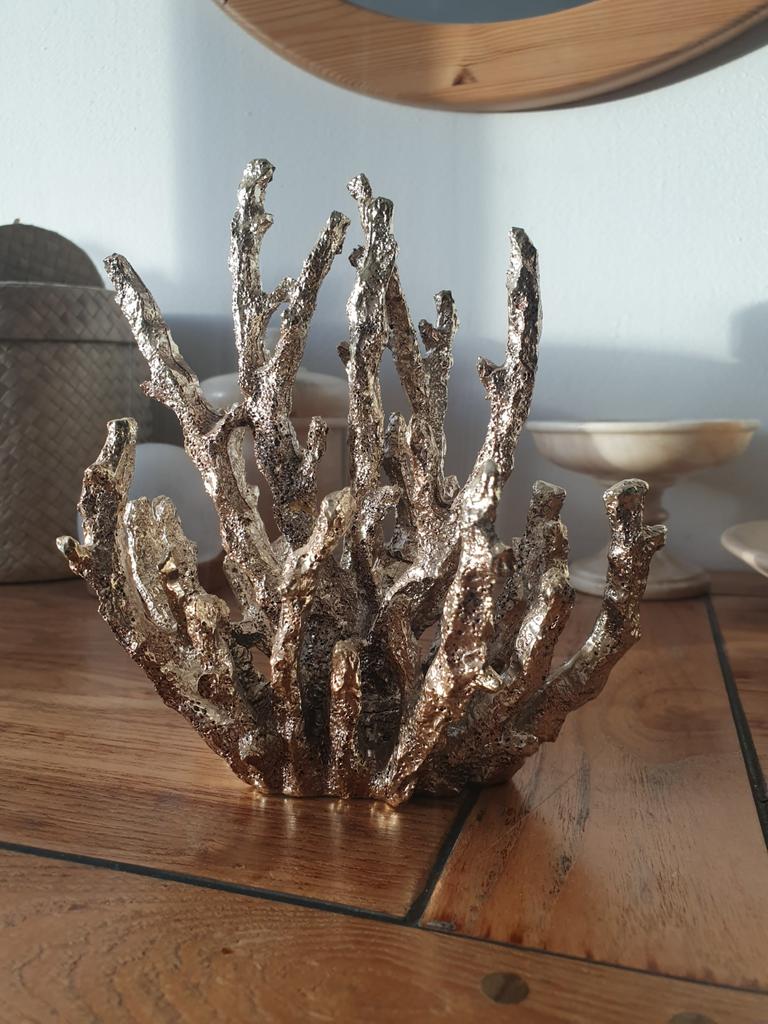 Mooie koraal decoratie - Goudkleurig, Overige materialen, Ophalen of Verzenden, Zo goed als nieuw, Goud