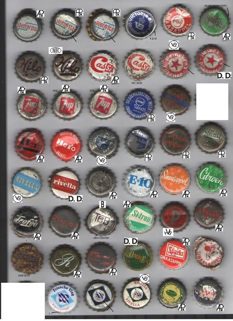 kroonkurken - bier dopjes - melk dop - limonade - frisdrank, Ophalen of Verzenden, Gebruikt, Flesje(s), Overige merken