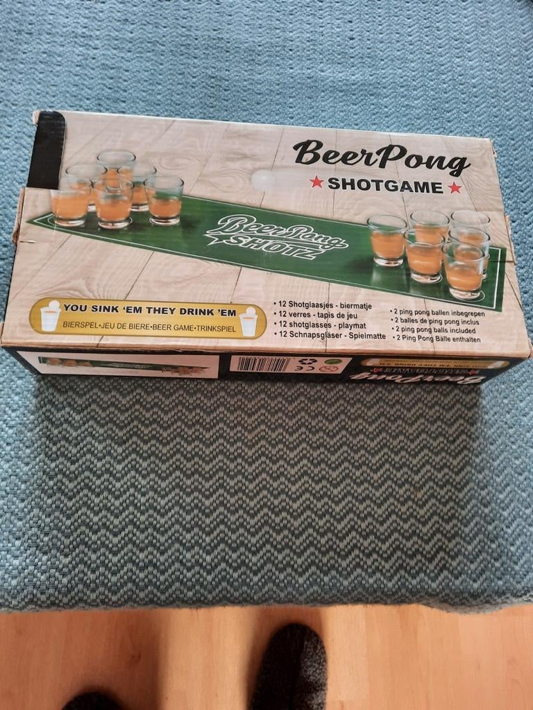 Beer Pong Shotgame - Nieuwstaat, Hobby en Vrije tijd, Gezelschapsspellen | Overige, Ophalen of Verzenden, Nieuw, Onbekend