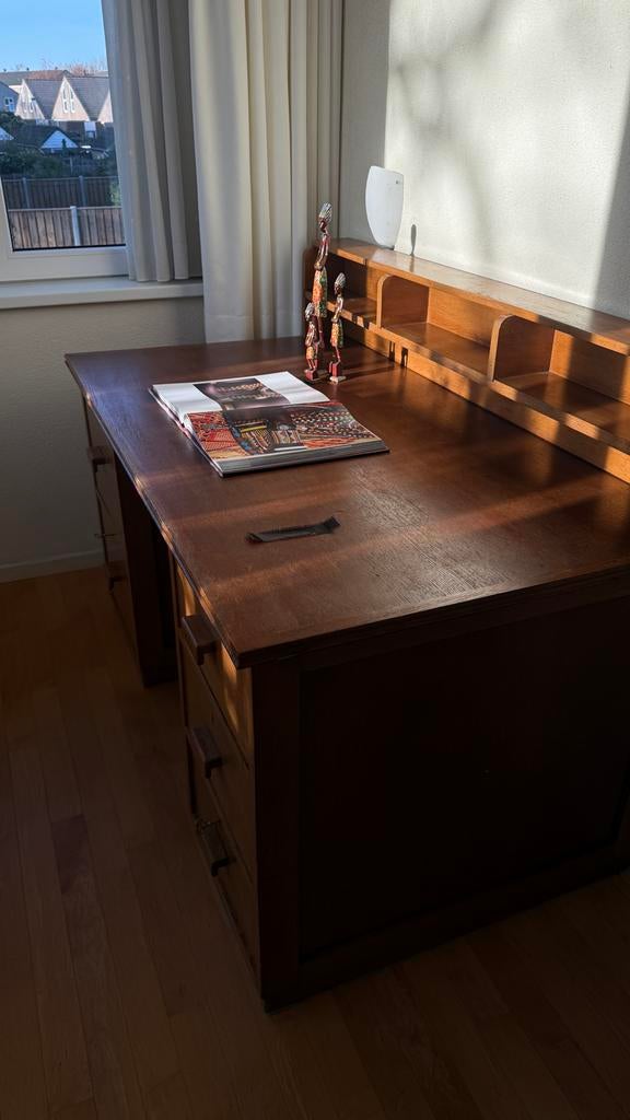 Prachtig antiek bureau met 2 grote laden - Eyecatcher, Ophalen, Overige typen, Gebruikt, Antiek