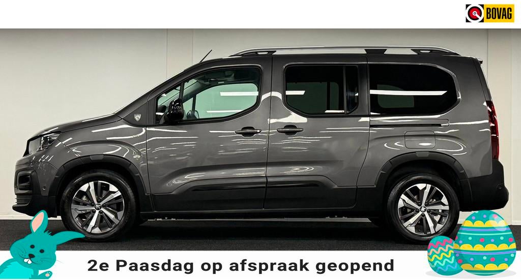 Peugeot Rifter Long 1.2 Puretech GT-line*Automaat* 7persoons, Stof, Gebruikt, Zwart, 1199 cc