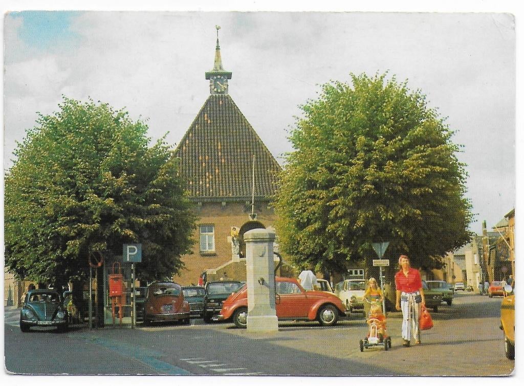 Arcen Raadhuisplein Gelopen Ansichtkaart ( B5269), Ophalen of Verzenden, 1980 tot heden, Gelopen
