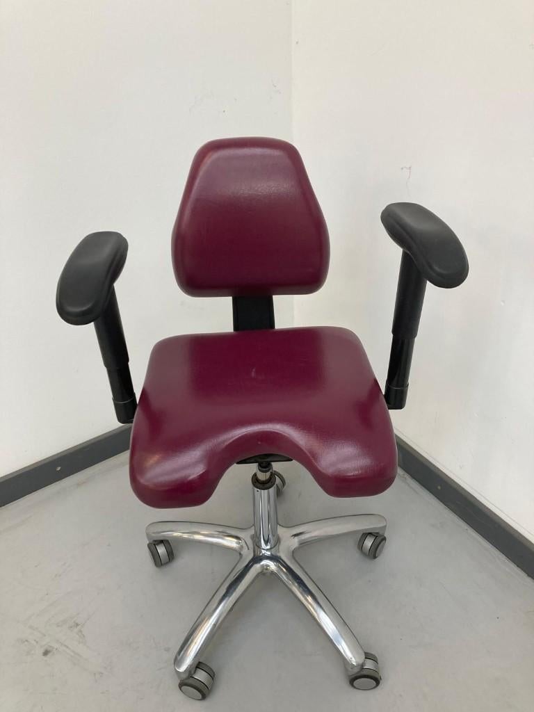 Bureaustoel BQE Quality Ergonomics Comfort Medical4, Rood, Huis en Inrichting, Bureaustoelen, Ophalen, Ergonomisch, Zo goed als nieuw