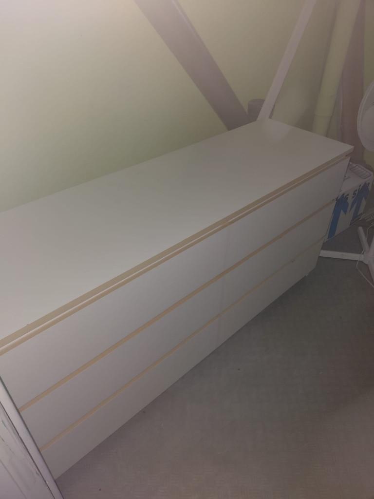 Ikea ladekast MALM, Ophalen, Gebruikt, 5 laden of meer, 150 tot 200 cm
