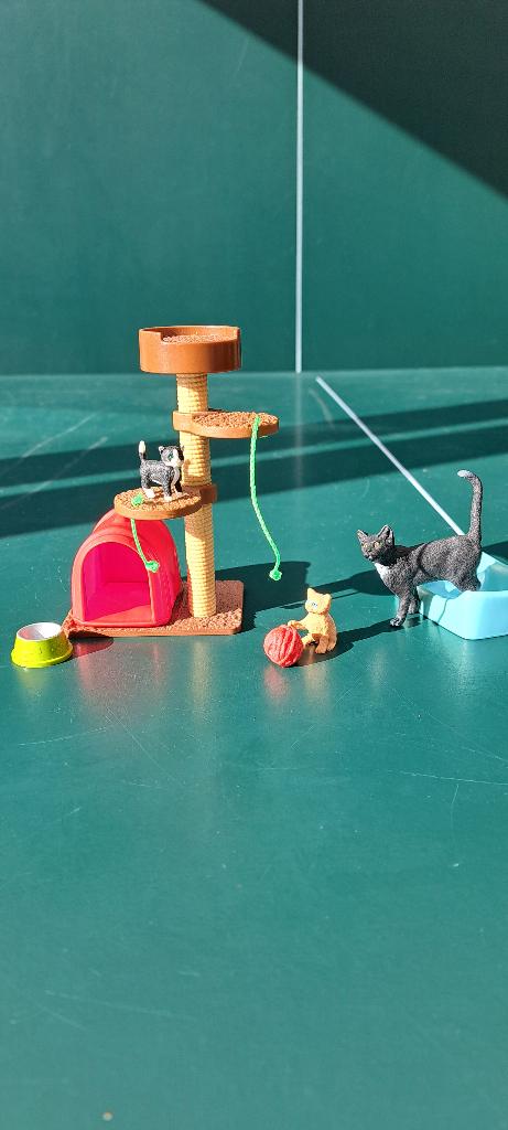 Schleich poezen krabpaal, Verzamelen, Ophalen of Verzenden, Zo goed als nieuw