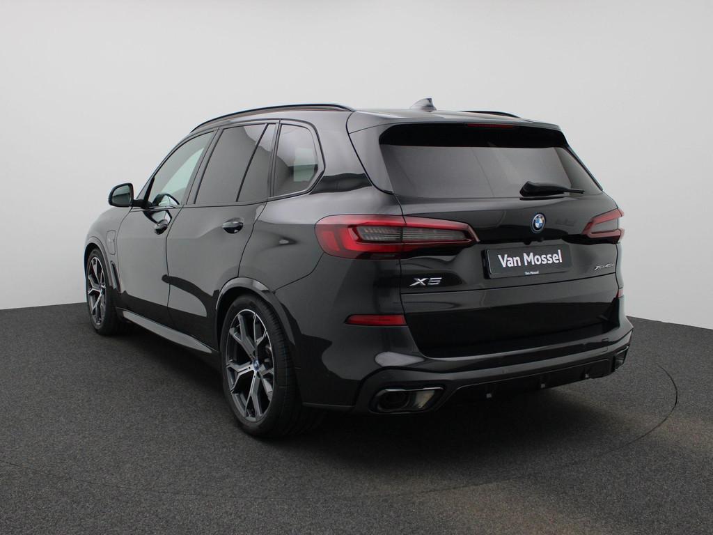 BMW X5 xDrive45e High Executive | M-SPORT | LUCHTVERING | TR, 12 maanden, Gebruikt, 394 pk, Zwart