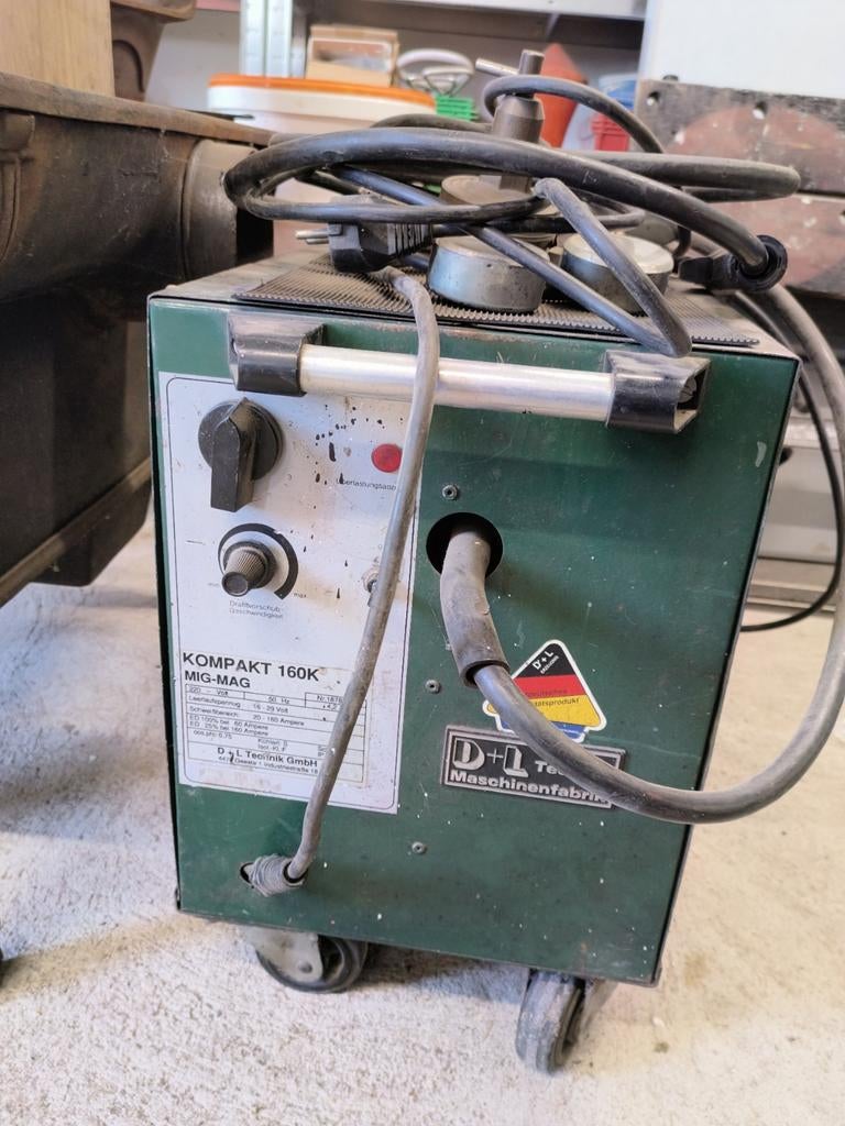 Lasapparaat Kompakt 160K MIG-MAG, Ophalen, Gebruikt, 150 tot 250 ampère, Co2