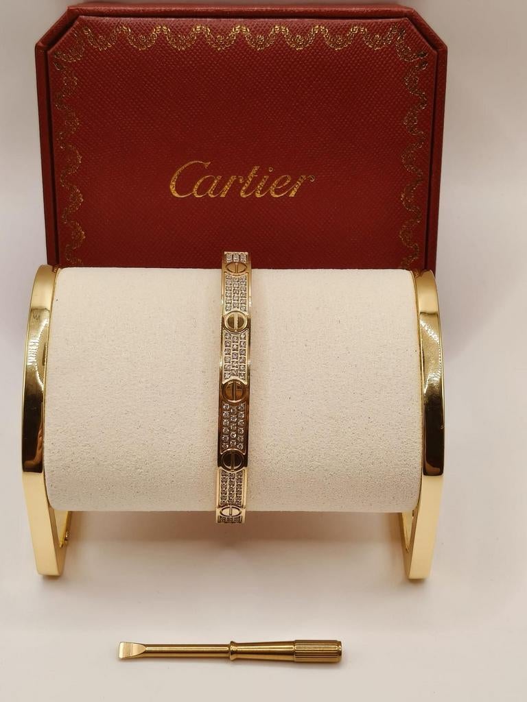 Cartier armband goudkleurig, Sieraden, Tassen en Uiterlijk, Armbanden, Staal, Nieuw, Ophalen of Verzenden, Goud