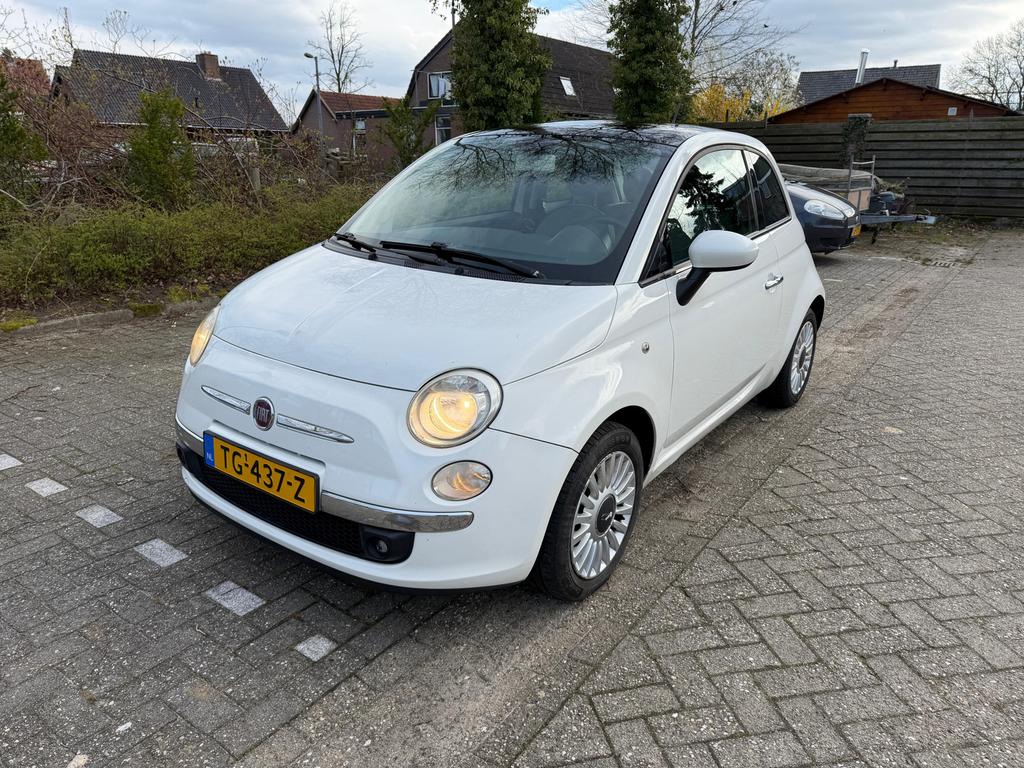 Fiat 500 1.2 Lounge 2008 | APK 18-09-26, Auto's, Voorwielaandrijving, Euro 5, Stof, 4 cilinders