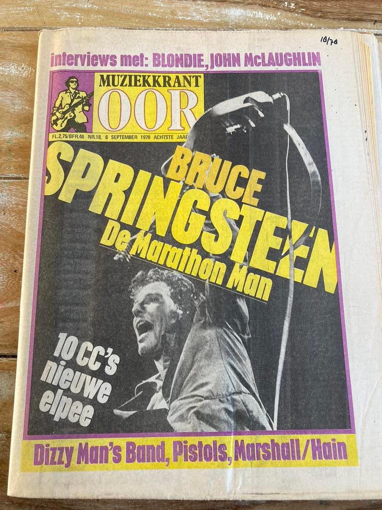Muziekkrant OOR 1978 Bruce Springsteen BLONDIE Sex Pistols, Ophalen of Verzenden, Muziek, Film of Tv