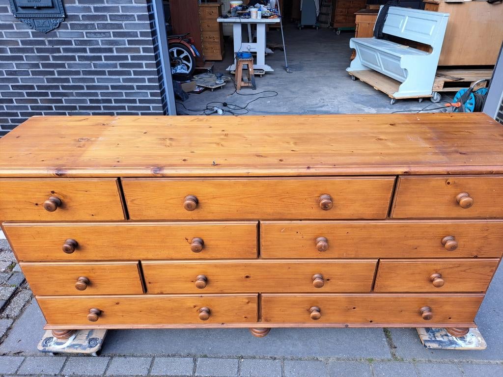 Grote grenen ladekast, Huis en Inrichting, Kasten | Ladekasten, RoDeKo Volendam, R.kooij65@gmail.com, Gebruikt, 5 laden of meer